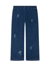 Palm Angels Kids Denim Pants with Logo Print - EXTRA EXCLUSIVE KIDS | $store$