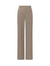 Max Mara Studio Pantaloni Dritti in Lana Beige - Donna | $store$