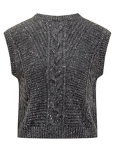 Max Mara Studio Gilet in Lana Grigio - Donna | $store$