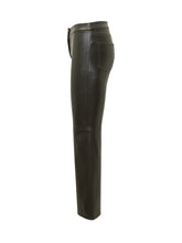Max Mara Studio Black Leather Bootcut Pants - EXTRA EXCLUSIVE WOMAN | $store$
