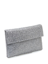 Silver Rhinestone Clutch Twenty Four Haitch - Fall/Winter 25 | $store$
