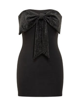 Twenty Fourhaitch Mini Dress with Crystal Bow - EXTRA EXCLUSIVE WOMAN | $store$