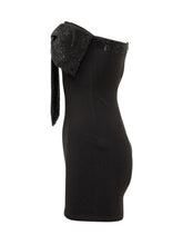Twenty Fourhaitch Mini Dress with Crystal Bow - EXTRA EXCLUSIVE WOMAN | $store$
