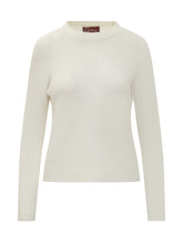 Quilisia White Crew Neck Sweater - COLLEZIONE TEAM EC | $store$