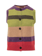 Quilisia Multicolor Buttoned Vest - COLLEZIONE TEAM EC | $store$