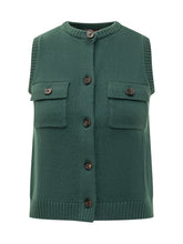 Quilisia Green Vest with Pockets - COLLEZIONE TEAM EC | $store$