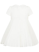 Monnalisa White Dress with Waist Roses - EXTRA EXCLUSIVE KIDS | $store$
