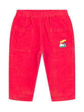 Bobo Choses Red Corduroy Pants with Train Print - Bobo Choses | $store$