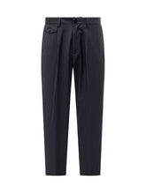 PMDS Blue Pleated Trousers - EXTRA EXCLUSIVE MAN | $store$