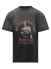 Willy Chavarria Black T-Shirt with Vintage Graphic Print - COLLEZIONE TEAM EC | $store$