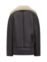 Giocasta Giacca in Pelle con Shearling Nero - Donna | $store$