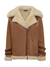 Giocasta Giacca in Pelle con Shearling - Donna | $store$