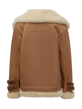 Giocasta Giacca in Pelle con Shearling - Donna | $store$