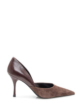 Brown Leather and Suede Pumps - EXTRA EXCLUSIVE WOMAN | $store$