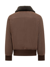 Dfour Suede Shearling Jacket with Contrast Collar - EXTRA EXCLUSIVE MAN | $store$