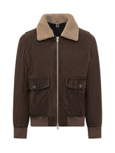 Dfour Suede Shearling Jacket with Contrast Collar - EXTRA EXCLUSIVE MAN | $store$