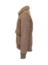 Dfour Suede Shearling Jacket with Flap Pockets - EXTRA EXCLUSIVE MAN | $store$