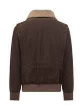 Dfour Brown Suede Shearling Jacket with Contrast Collar - EXTRA EXCLUSIVE MAN | $store$