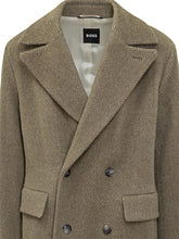 Boss Wool Double-Breasted Herringbone Coat - Boss | $store$