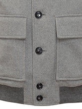 Boss Grey Wool Jacket with Front Pockets - Boss | $store$