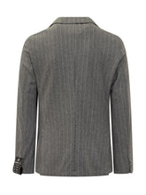 Boss Grey Wool Striped Jacket - Boss | $store$