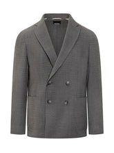 Boss Double-Breasted Jacket in Grey Fabric - Boss | $store$