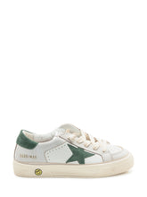 Golden Goose Kids Sneaker May Bianca con Stella Verde - Bambini | $store$