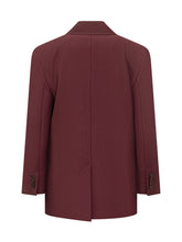 Marella Co-Design Fluid Blazer Doppiopetto Bordeaux - COLLEZIONE TEAM EC | $store$