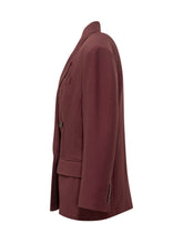 Marella Co-Design Fluid Blazer Doppiopetto Bordeaux - COLLEZIONE TEAM EC | $store$
