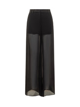 Marella Co-Design Pantaloni Neri in Chiffon - COLLEZIONE TEAM EC | $store$