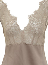 Marella Co-Design Abito Corto in Raso e Pizzo Beige - COLLEZIONE TEAM EC | $store$