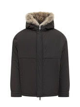 Yves Salomon Black Parka with Fur Hood - COLLEZIONE TEAM EC | $store$