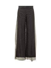 Msgm Wide-Leg Pants with Tulle Panels - EXTRA EXCLUSIVE WOMAN | $store$