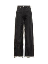 Wide-Leg Tulle Overlay Pants MSGM - EXTRA EXCLUSIVE WOMAN | $store$