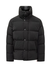 After Label Black Down Jacket With Button Closure - COLLEZIONE TEAM EC | $store$