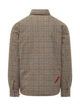 After Label Beige And Green Check Overshirt - COLLEZIONE TEAM EC | $store$