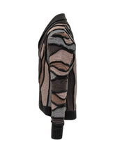 Lorenzoni Multicolor Abstract Wool Cardigan - COLLEZIONE TEAM EC | $store$