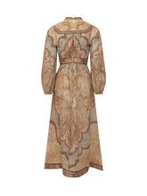 Abito Midi in Chiffon con Stampa Paisley - Abbigliamento Donna | $store$