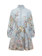 Printed Mini Dress with High Neck and Sash Belt - EXTRA EXCLUSIVE WOMAN | $store$