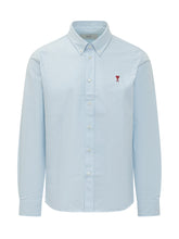 Classic LS Shirt with Button Down Collar and Logo - Ami Alexandre Mattiussi | $store$