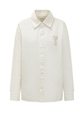 Shirt Jacket with Collar and Button Closure - Ami Alexandre Mattiussi | $store$