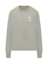 Crewneck Sweatshirt with Logo Patch - Ami Alexandre Mattiussi | $store$