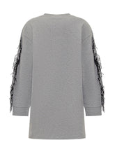 Stella McCartney Grey Star Fringe Sweatshirt - Fall/Winter 25 | $store$