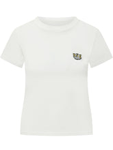 T-Shirt Classica con Patch Testa di Tigre - Abbigliamento Donna | $store$