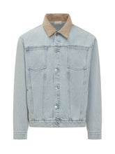 Denim Jacket With Contrast Collar - Drole De Monsieur | $store$