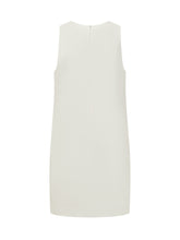 Sleeveless Dress with Floral Embroidery - New Collection | $store$