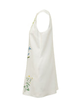 Sleeveless Dress with Floral Embroidery - New Collection | $store$