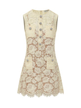 Abito Mini in Pizzo Ricamato - Abbigliamento Donna | $store$