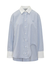 Striped Shirt with Asymmetric Hem - New Collection | $store$