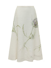 Midi Skirt with Floral Print - Alberta Ferretti | $store$